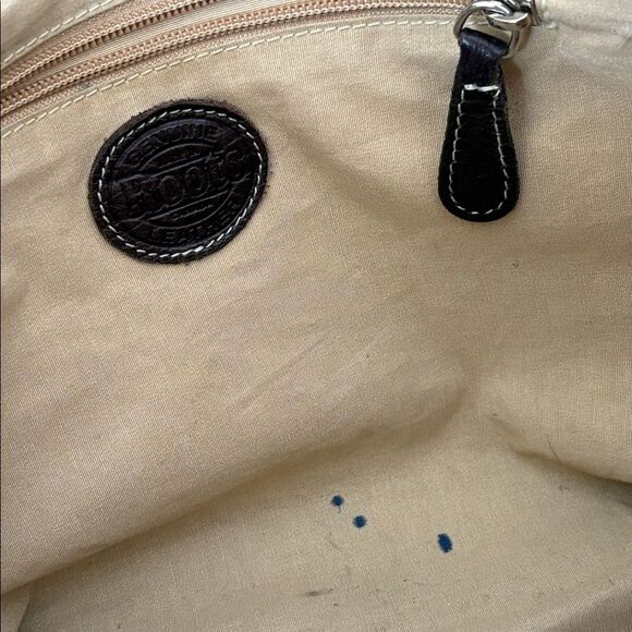 Roots Leather Tote Shoulder Bag Vintage - Picture 15 of 16